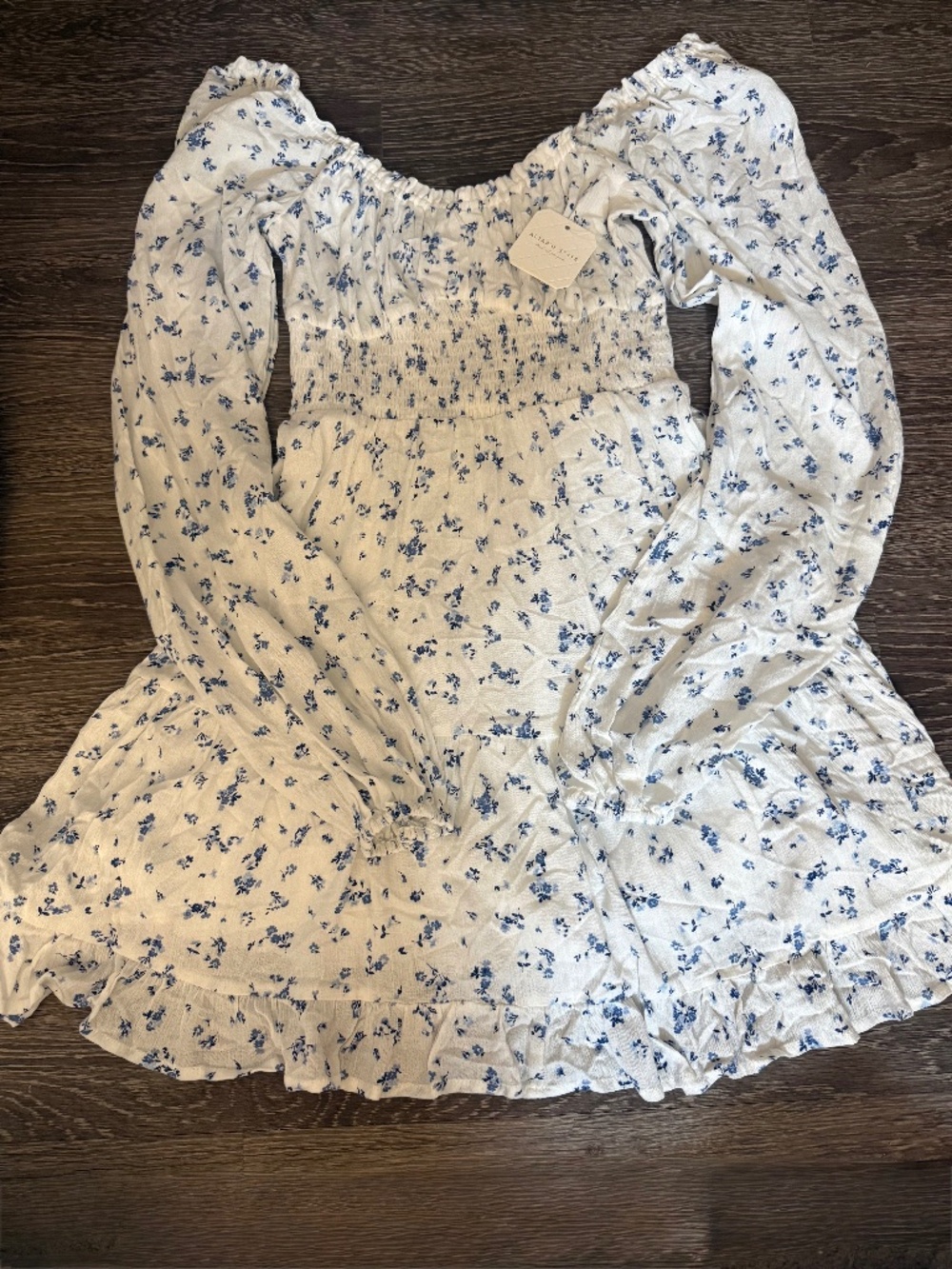 Floral altered state mini dress